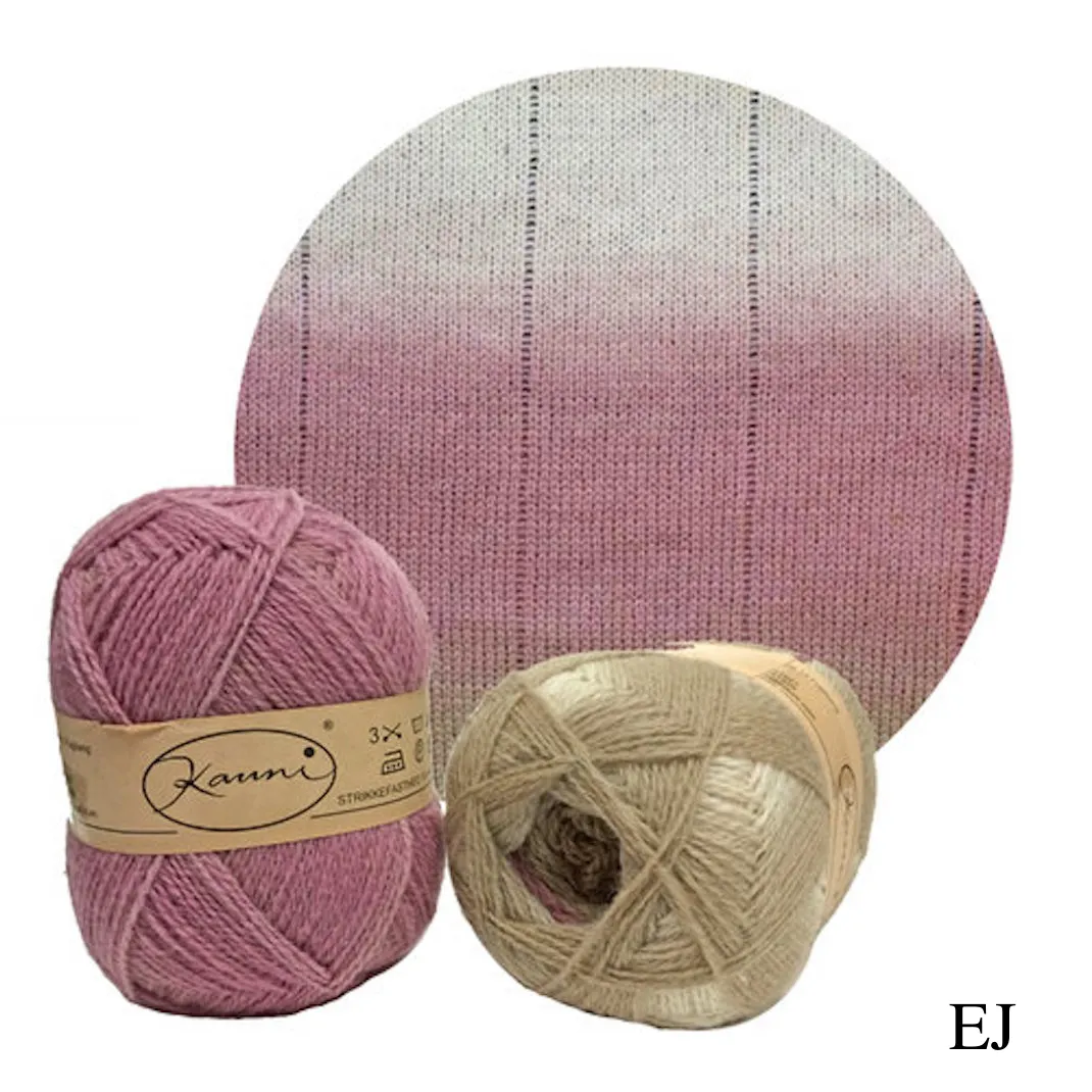 Kauni Effektgarn Garter Stitch Scarf Knitting Kit | Kauni Effektgarn & Knitting Pattern (#245)