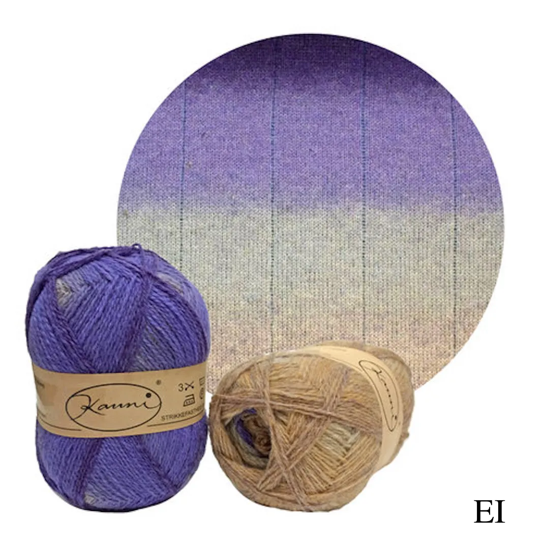 Kauni Effektgarn Garter Stitch Scarf Knitting Kit | Kauni Effektgarn & Knitting Pattern (#245)