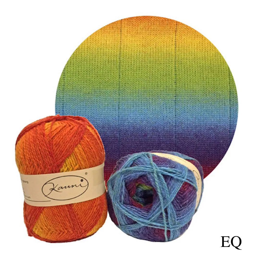 Kauni Effektgarn Garter Stitch Scarf Knitting Kit | Kauni Effektgarn & Knitting Pattern (#245)