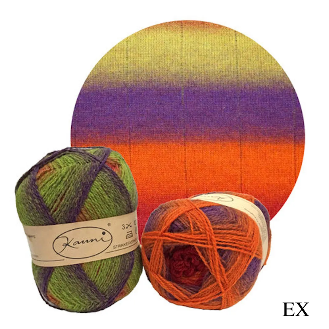 Kauni Effektgarn Garter Stitch Scarf Knitting Kit | Kauni Effektgarn & Knitting Pattern (#245)