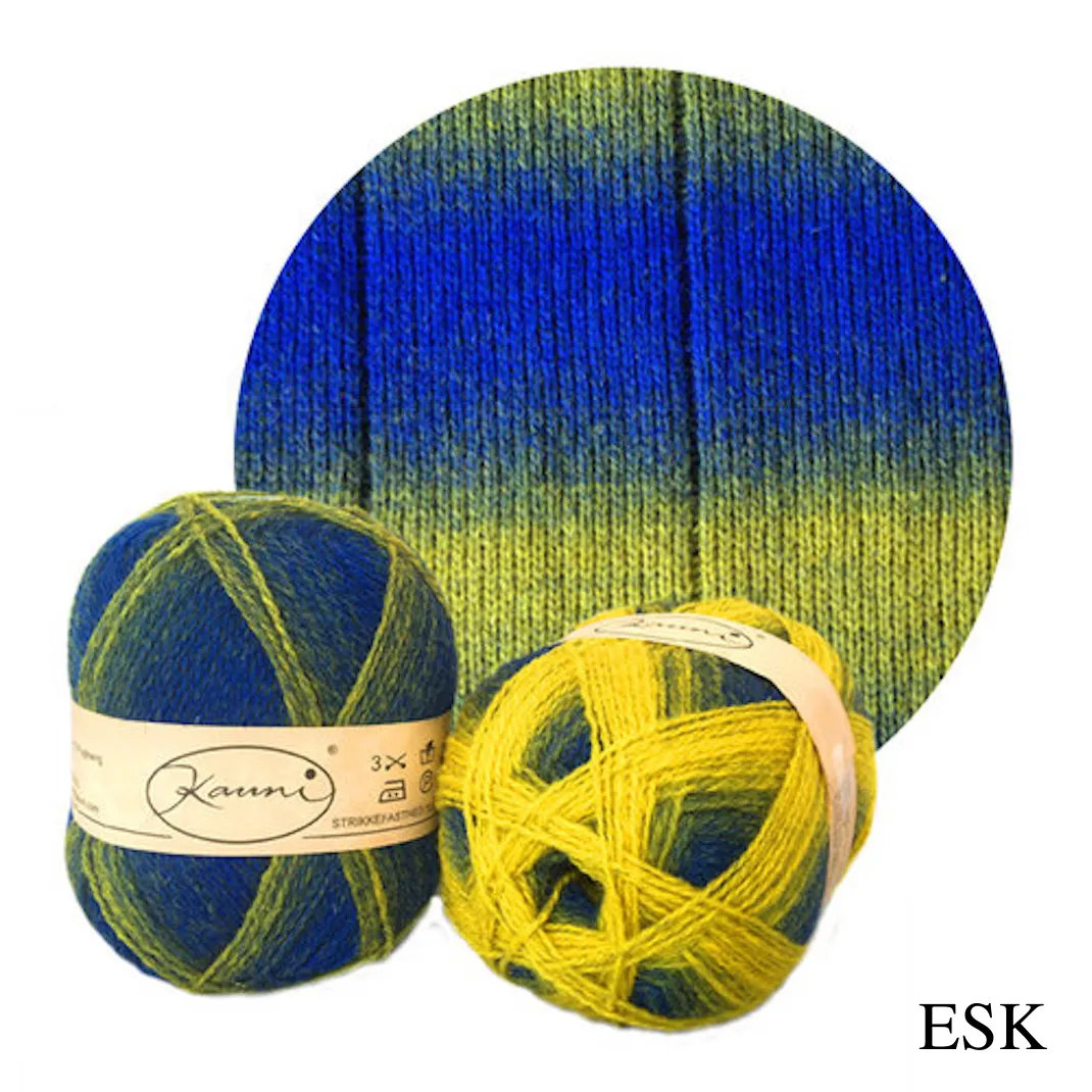 Kauni Effektgarn Garter Stitch Scarf Knitting Kit | Kauni Effektgarn & Knitting Pattern (#245)