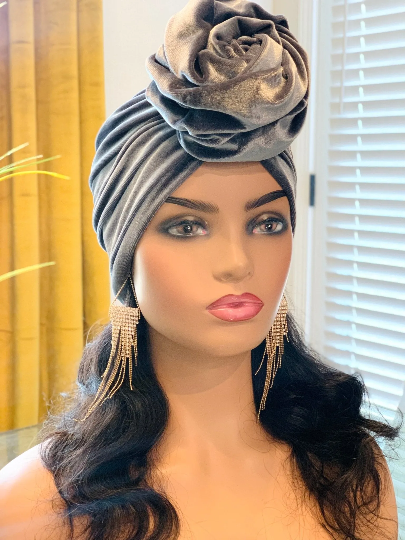 Kay Velvet Pretied Turban
