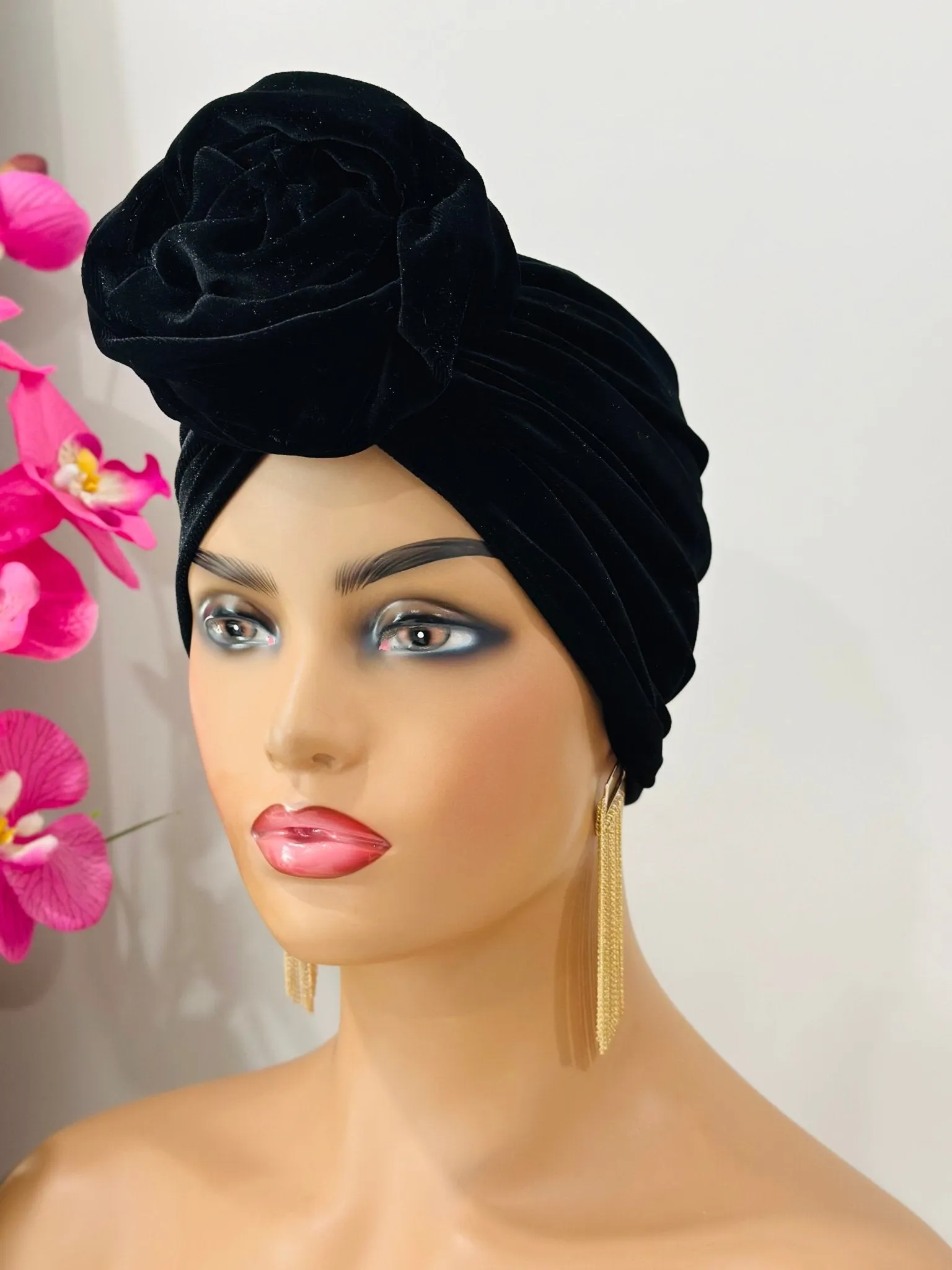 Kay Velvet Pretied Turban
