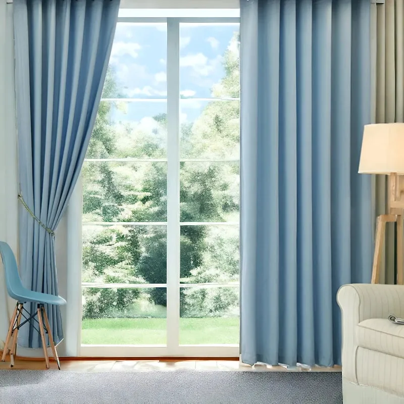 Kenley Two-Layer Room-Darkening Blackout Custom Curtain