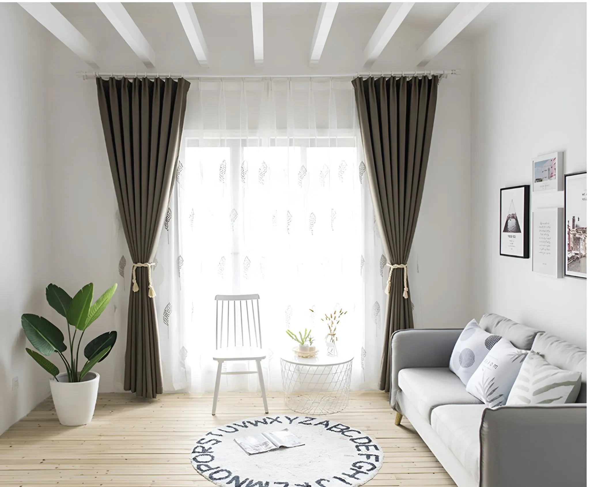 Kenley Two-Layer Room-Darkening Blackout Custom Curtain