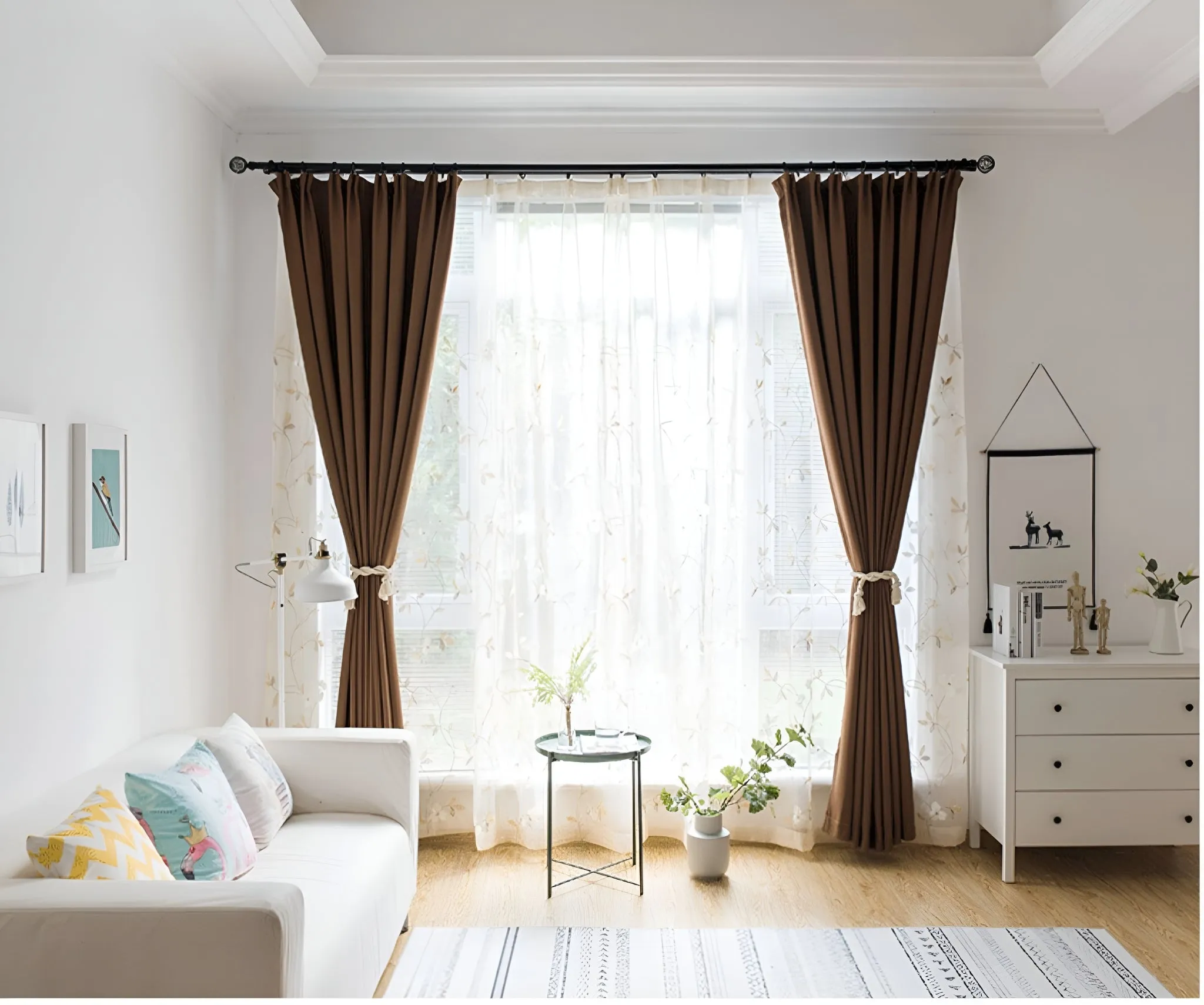 Kenley Two-Layer Room-Darkening Blackout Custom Curtain