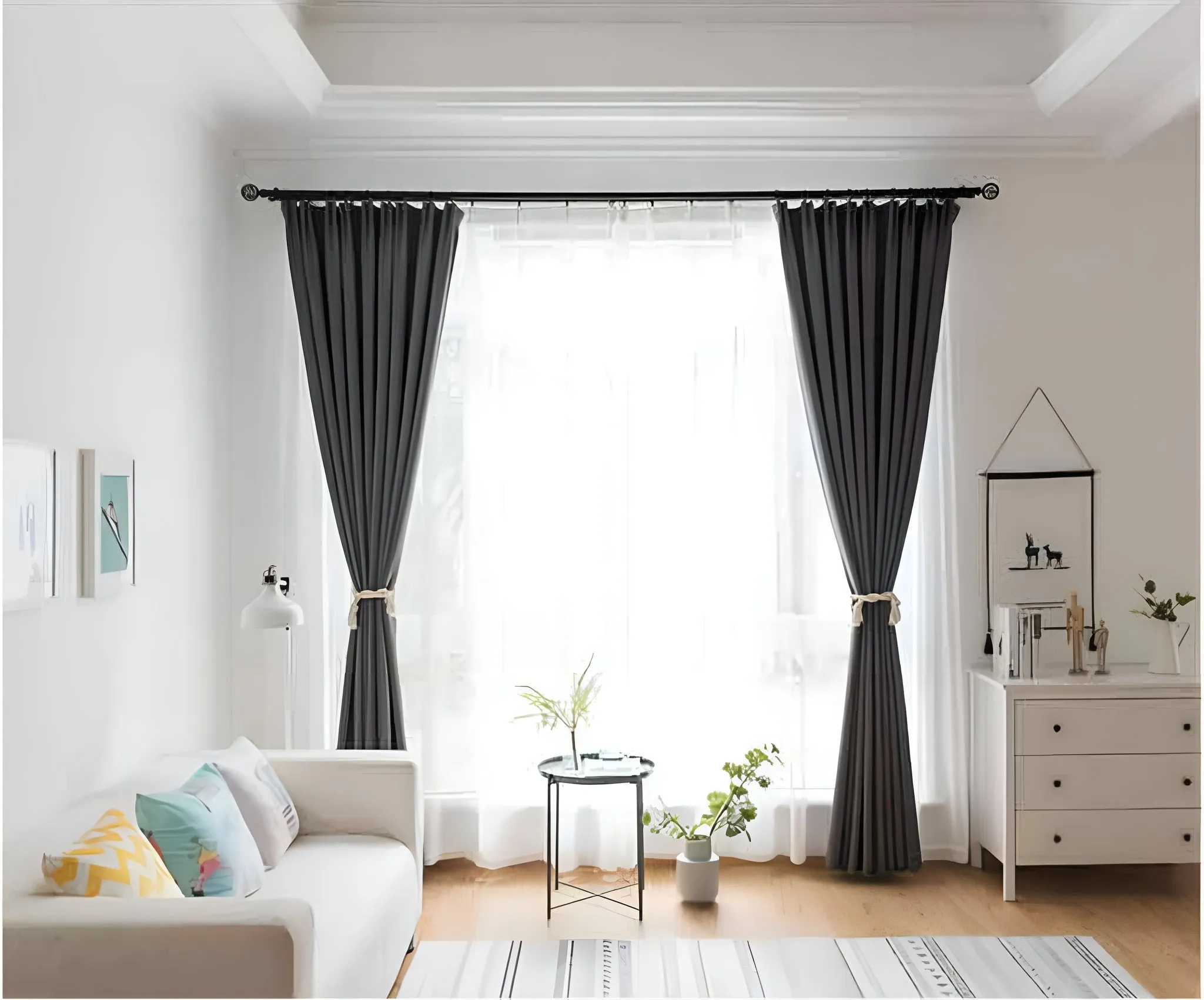 Kenley Two-Layer Room-Darkening Blackout Custom Curtain