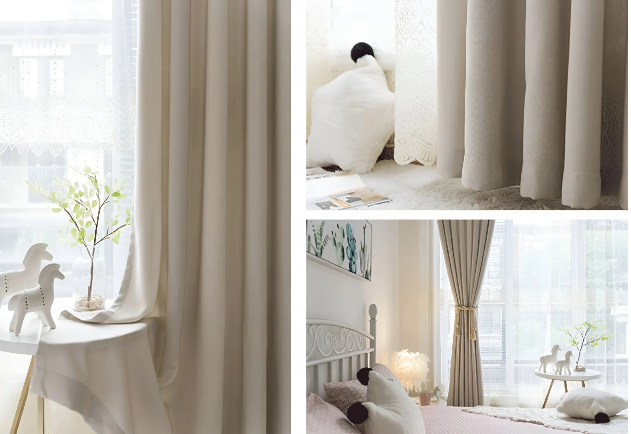 Kenley Two-Layer Room-Darkening Blackout Custom Curtain