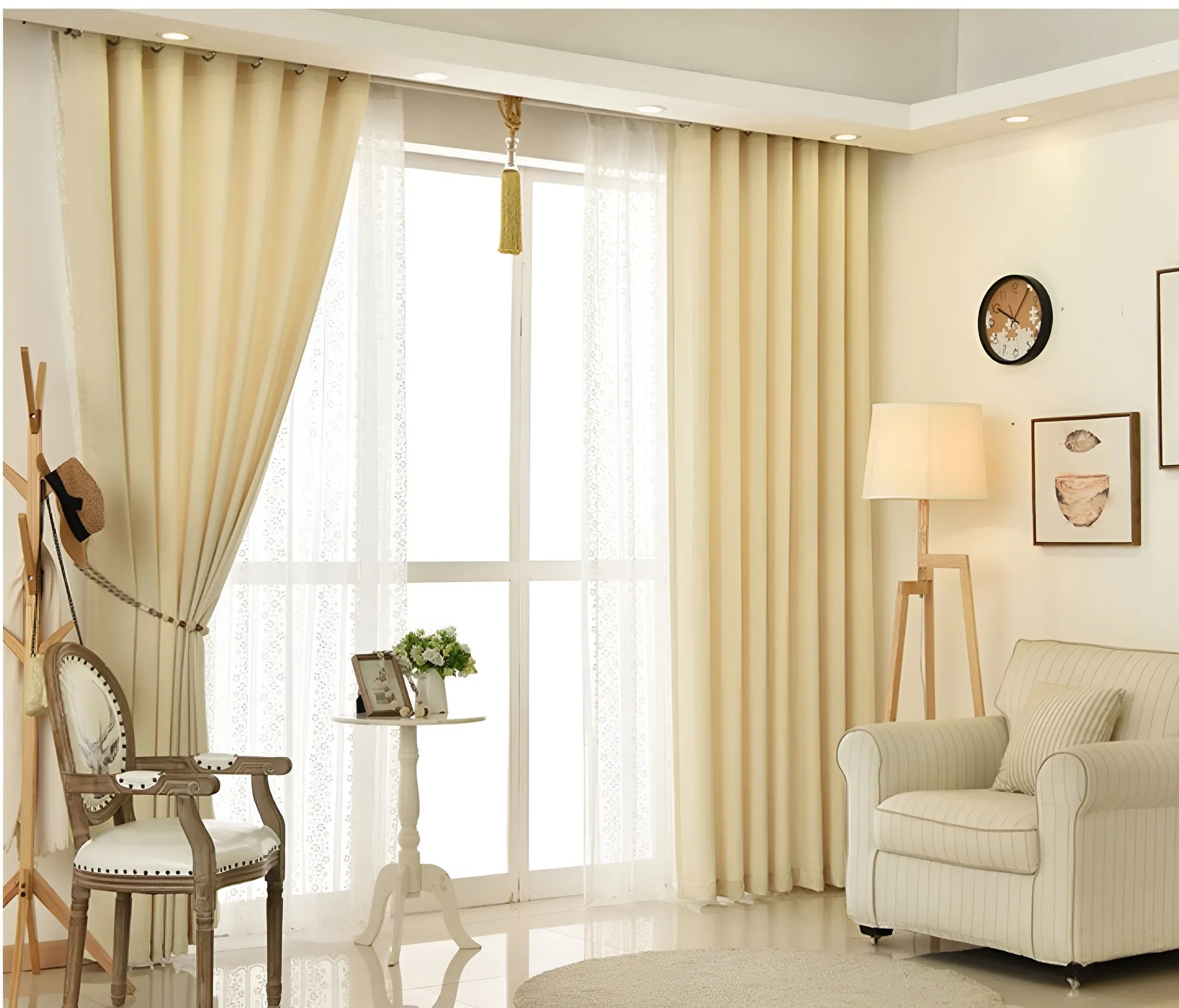 Kenley Two-Layer Room-Darkening Blackout Custom Curtain