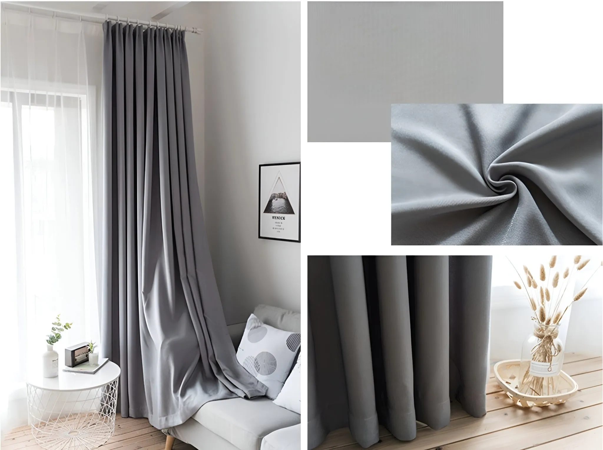 Kenley Two-Layer Room-Darkening Blackout Custom Curtain