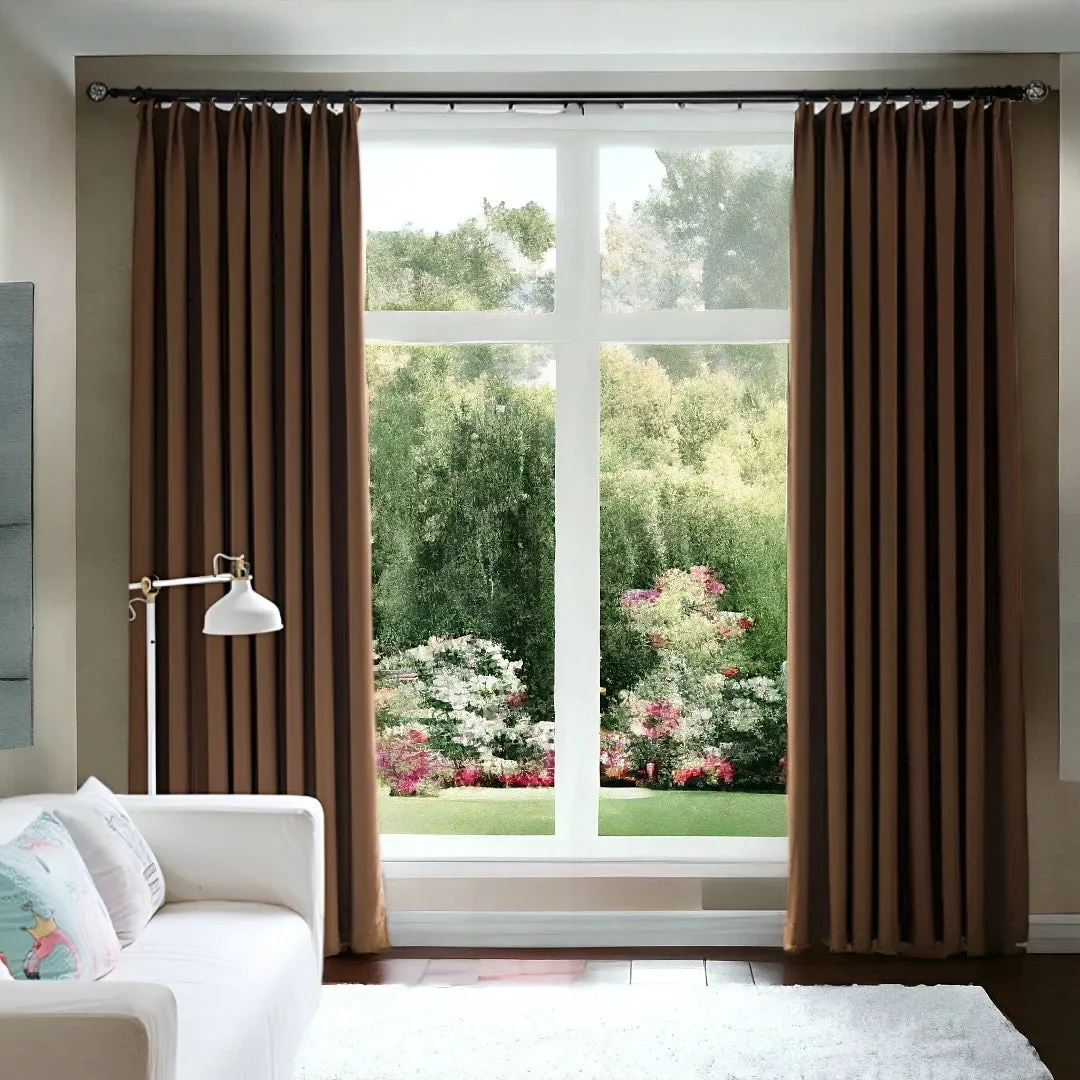 Kenley Two-Layer Room-Darkening Blackout Custom Curtain