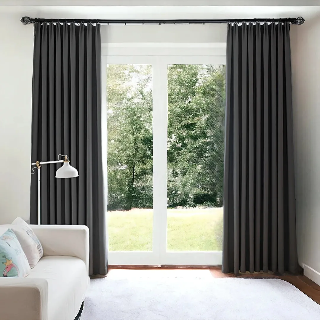 Kenley Two-Layer Room-Darkening Blackout Custom Curtain