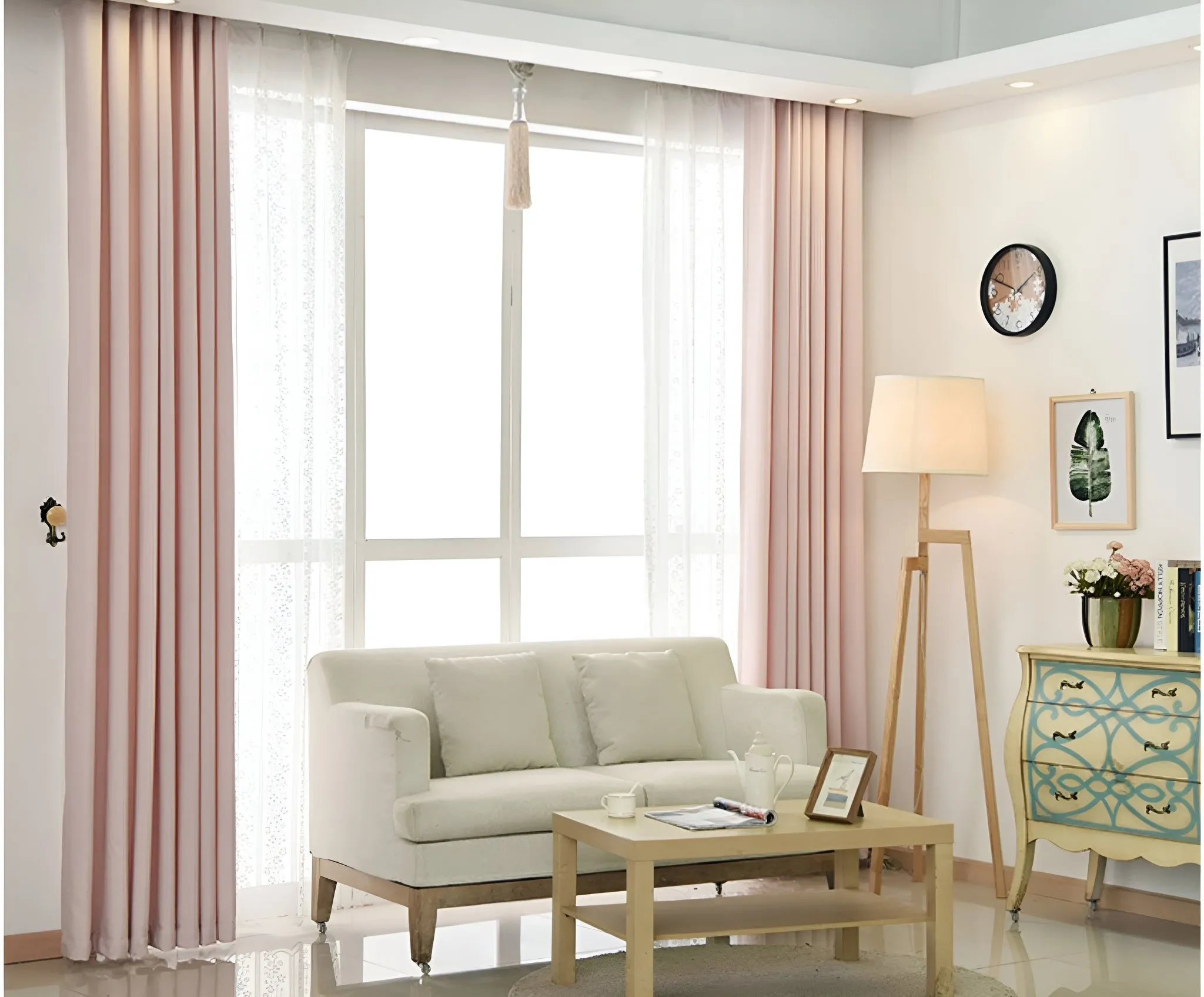 Kenley Two-Layer Room-Darkening Blackout Custom Curtain