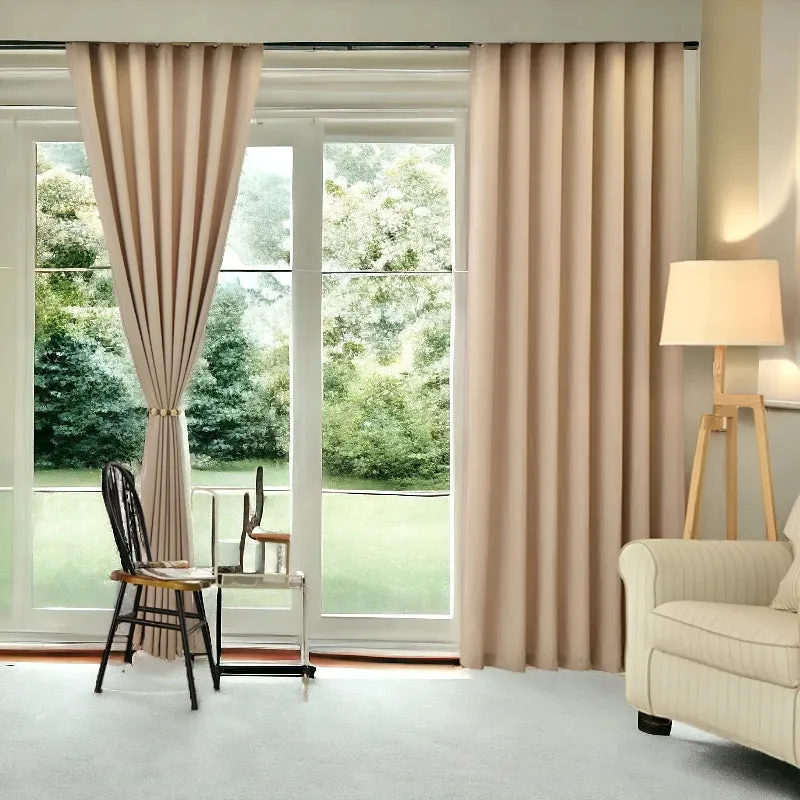Kenley Two-Layer Room-Darkening Blackout Custom Curtain