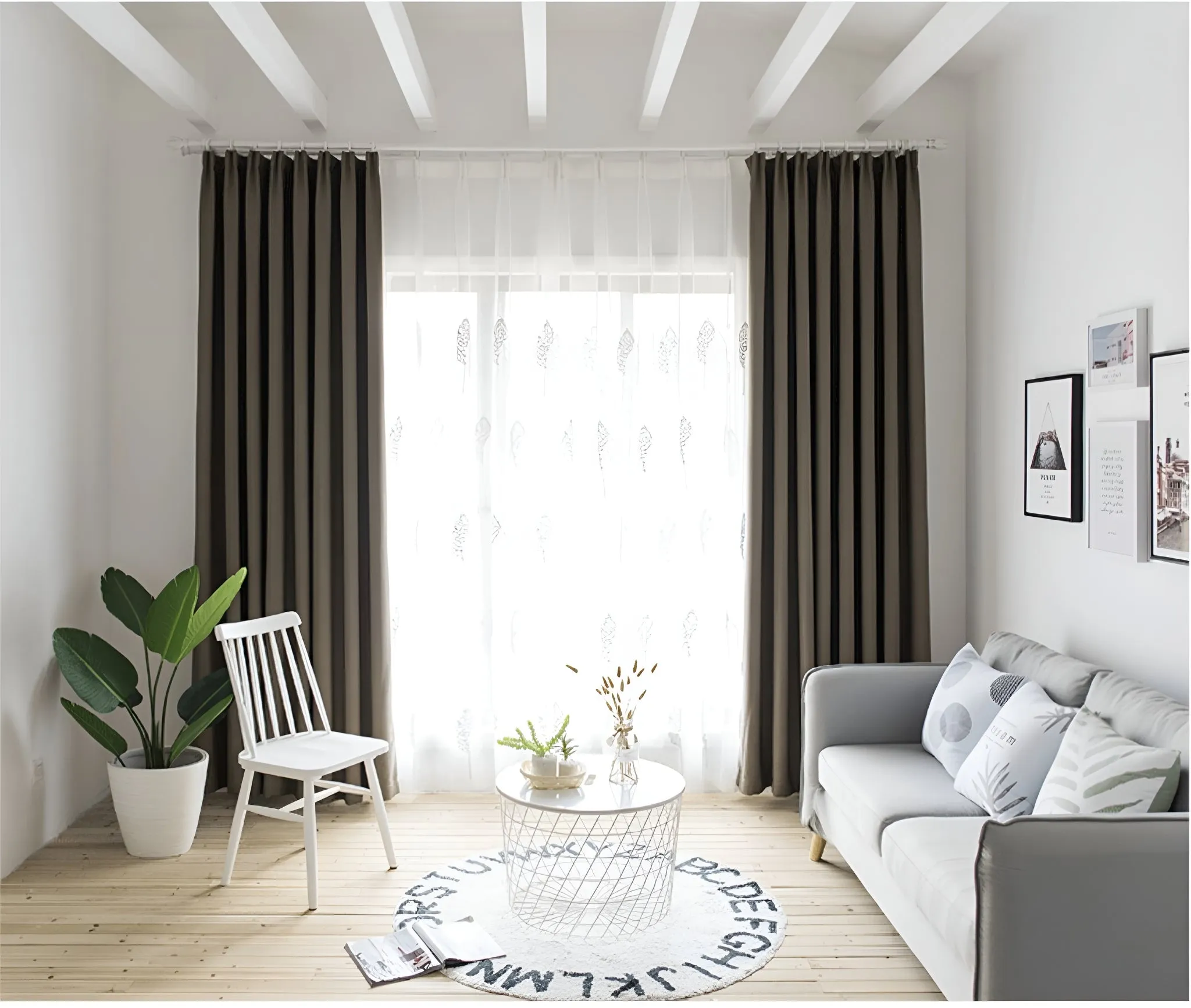 Kenley Two-Layer Room-Darkening Blackout Custom Curtain