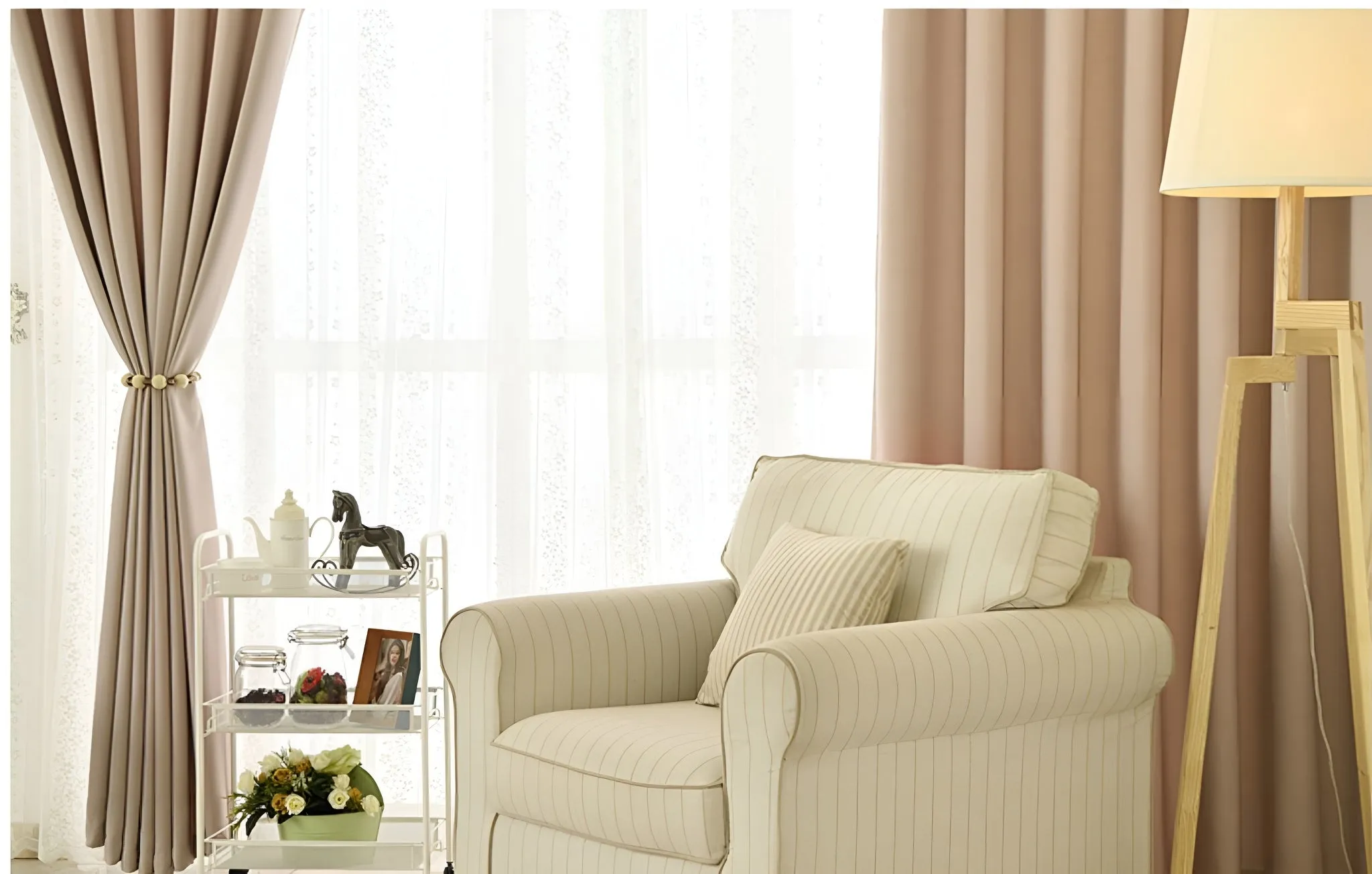 Kenley Two-Layer Room-Darkening Blackout Custom Curtain