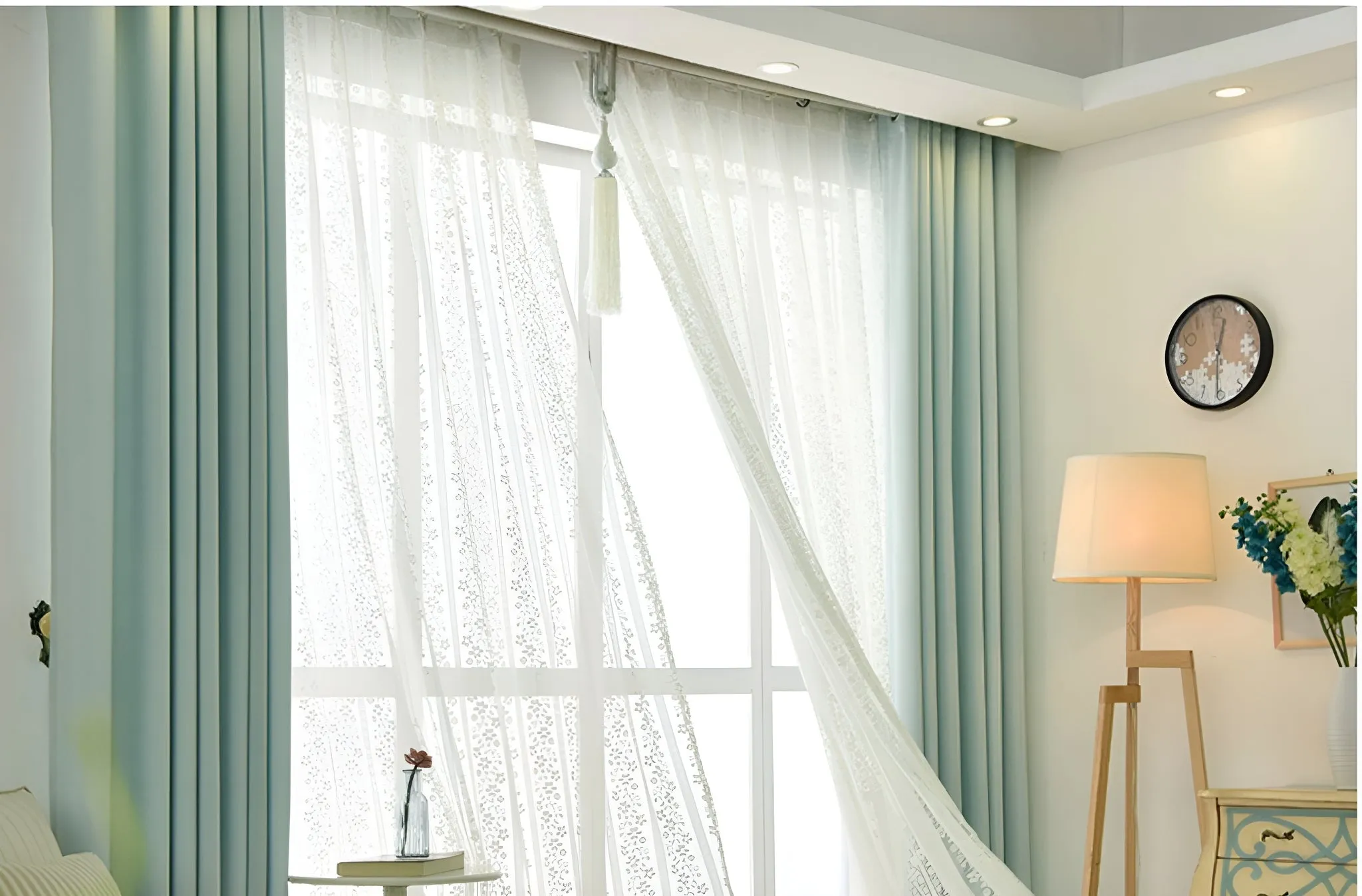 Kenley Two-Layer Room-Darkening Blackout Custom Curtain