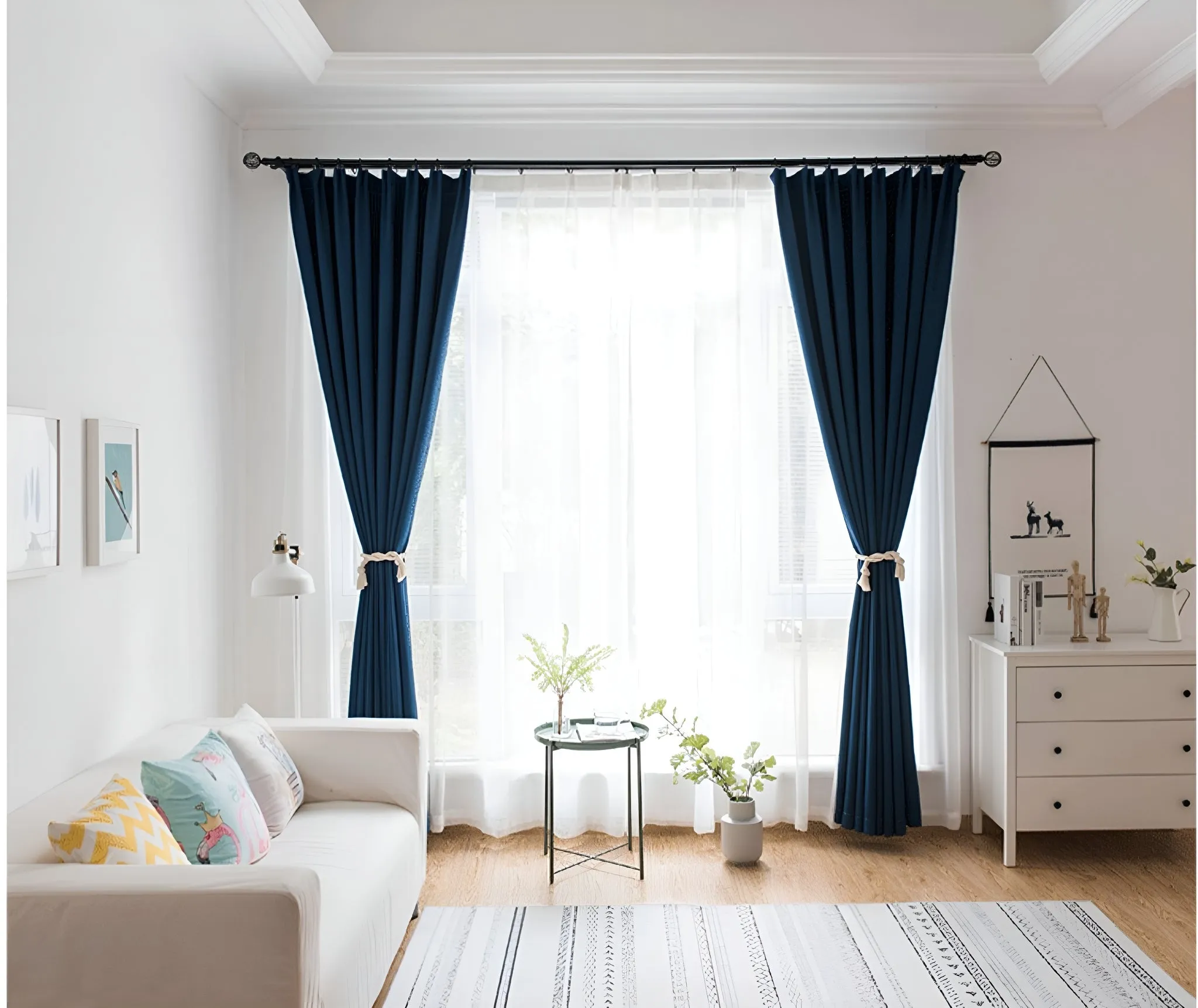 Kenley Two-Layer Room-Darkening Blackout Custom Curtain