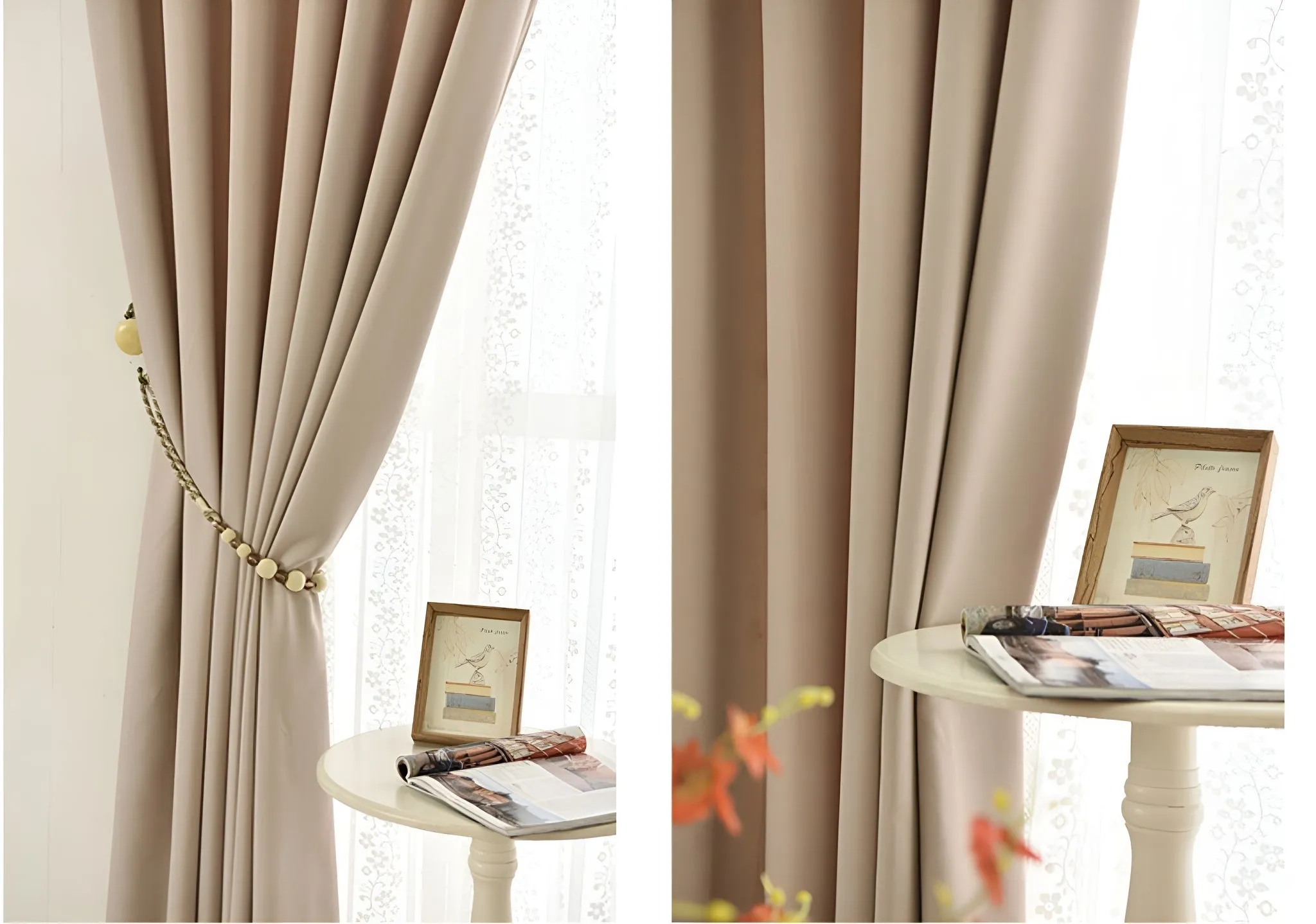 Kenley Two-Layer Room-Darkening Blackout Custom Curtain