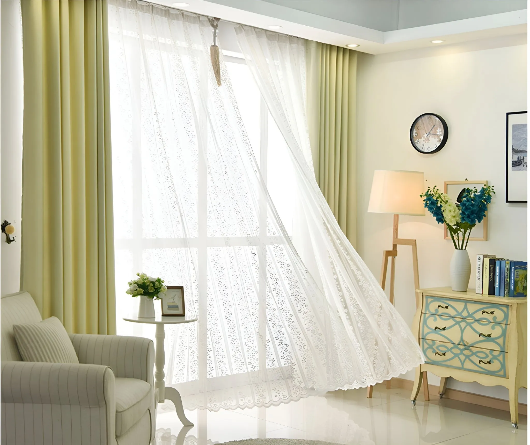 Kenley Two-Layer Room-Darkening Blackout Custom Curtain