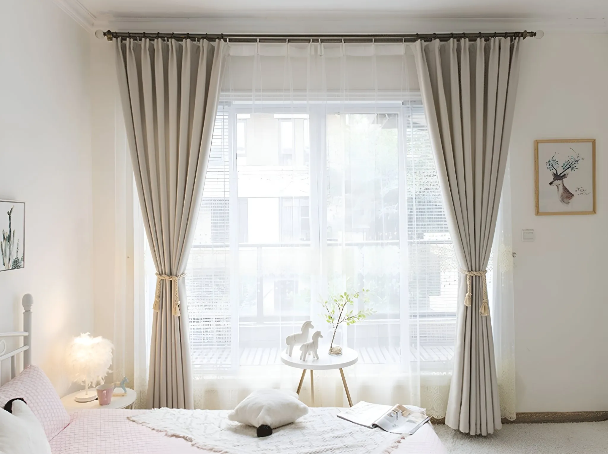 Kenley Two-Layer Room-Darkening Blackout Custom Curtain