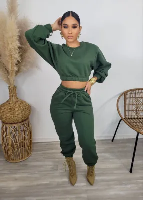 Keveen Jogger Set (Army Green)