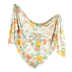Knit Swaddle Blanket, Rose Knit