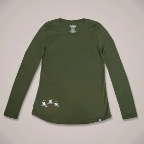 Kotuku Long Sleeve Womens Merino T-Shirt