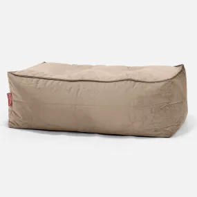 Large Footstool - Velvet Mink