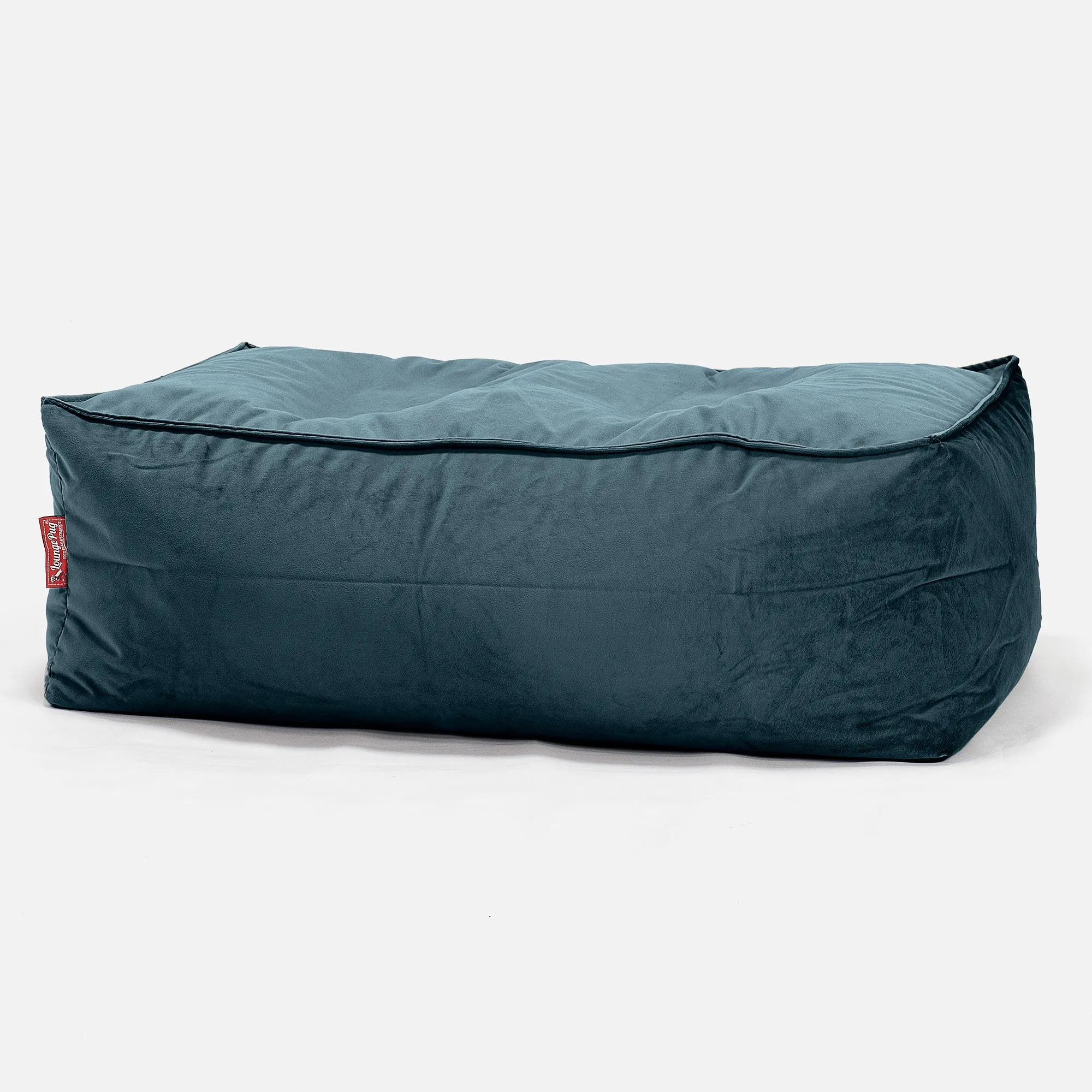 Large Footstool - Velvet Teal
