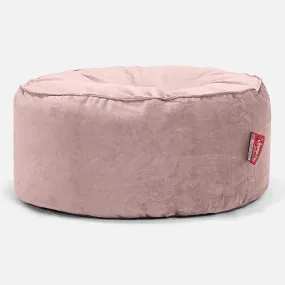 Large Round Pouffe - Velvet Rose Pink