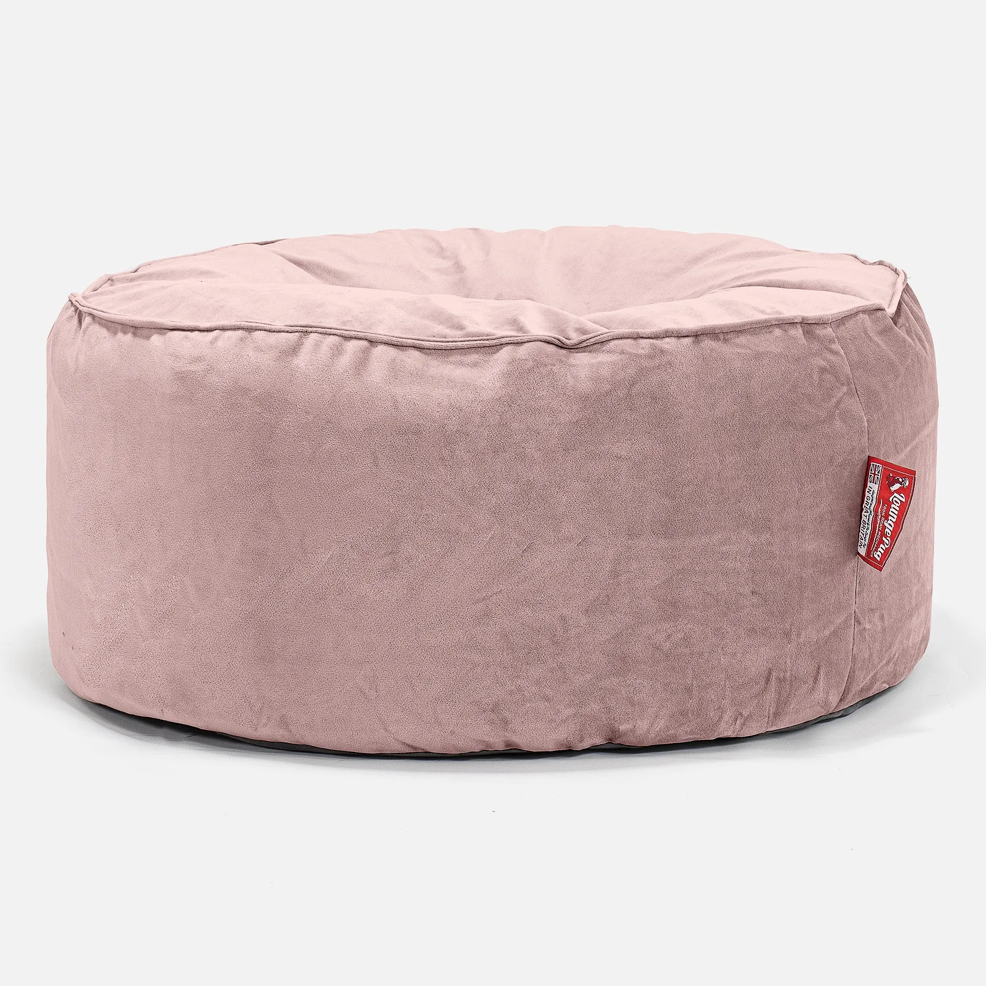 Large Round Pouffe - Velvet Rose Pink