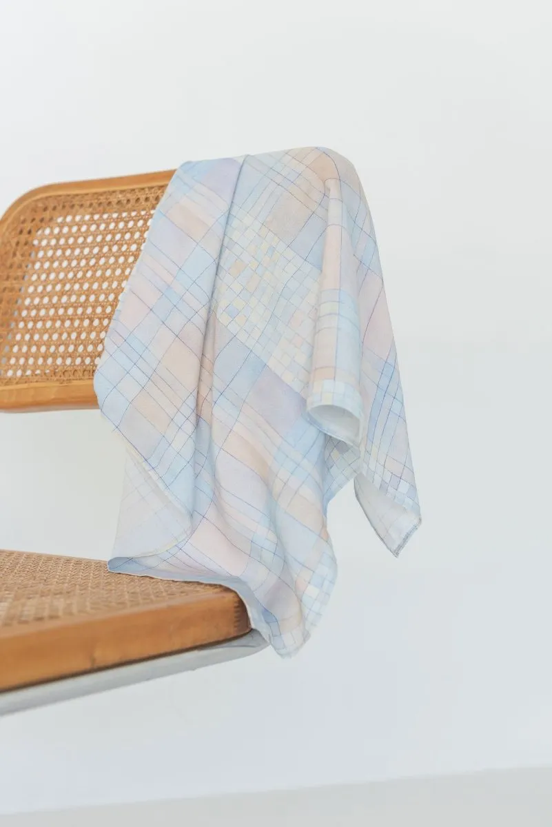 Large Scarf - Watercolour Plaid