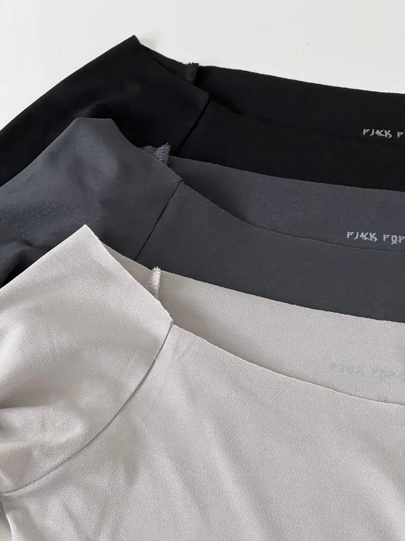Lesly Solid Color Off-the-Shoulder Long Sleeve Slim Cropped Top