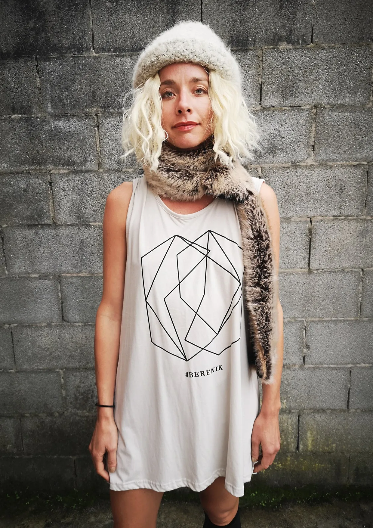 LIMITED EDITION - FAUX FUR SCARF - racoon