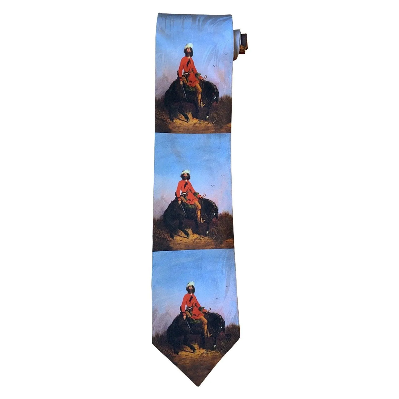 Limited-Edition Rocky Mountain Man Silk Tie by Charles Deas