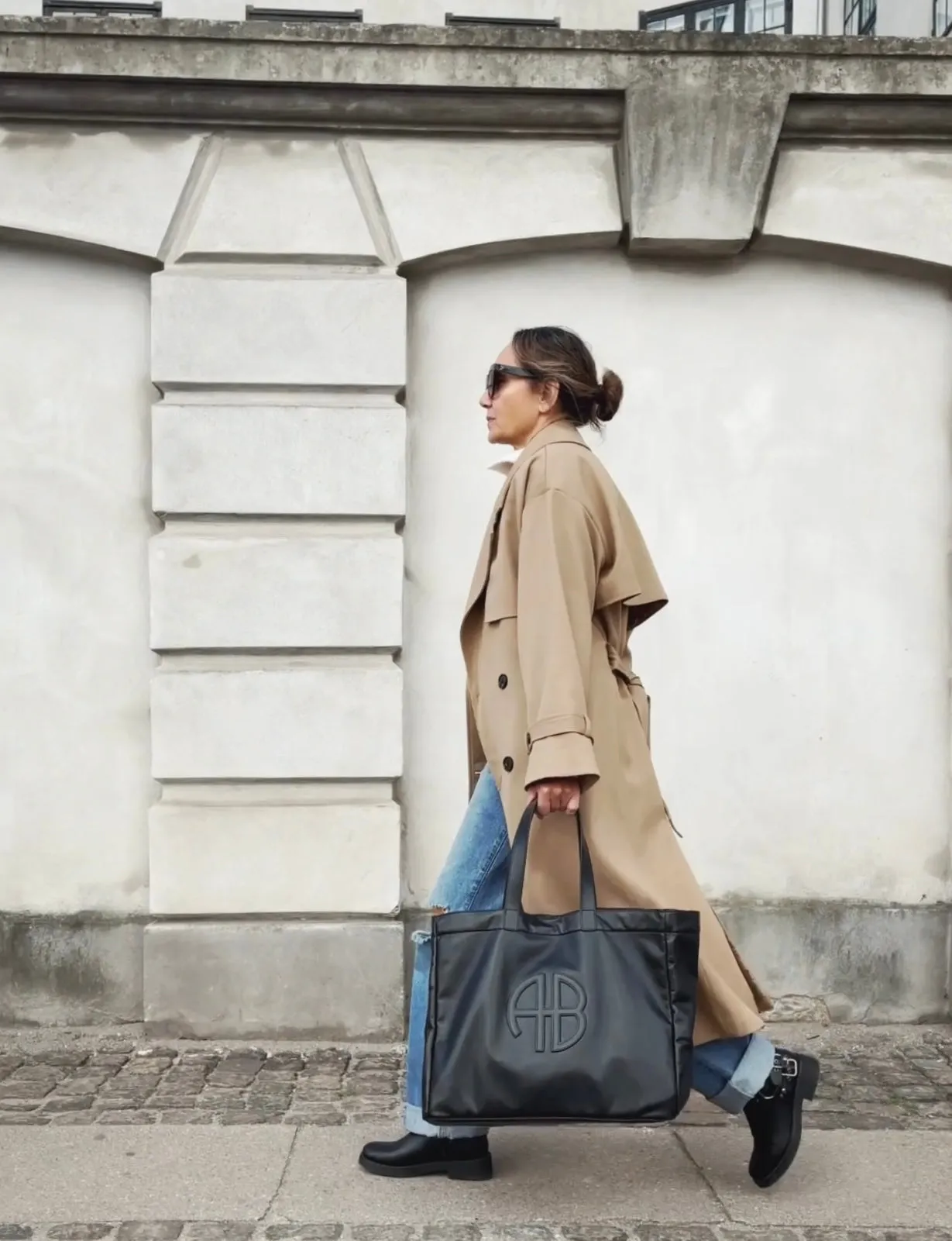LINED TRENCH COAT - CAMEL