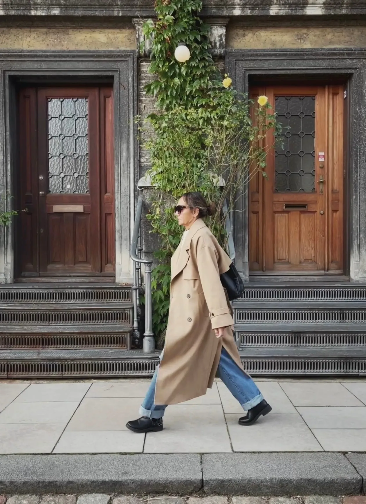 LINED TRENCH COAT - CAMEL