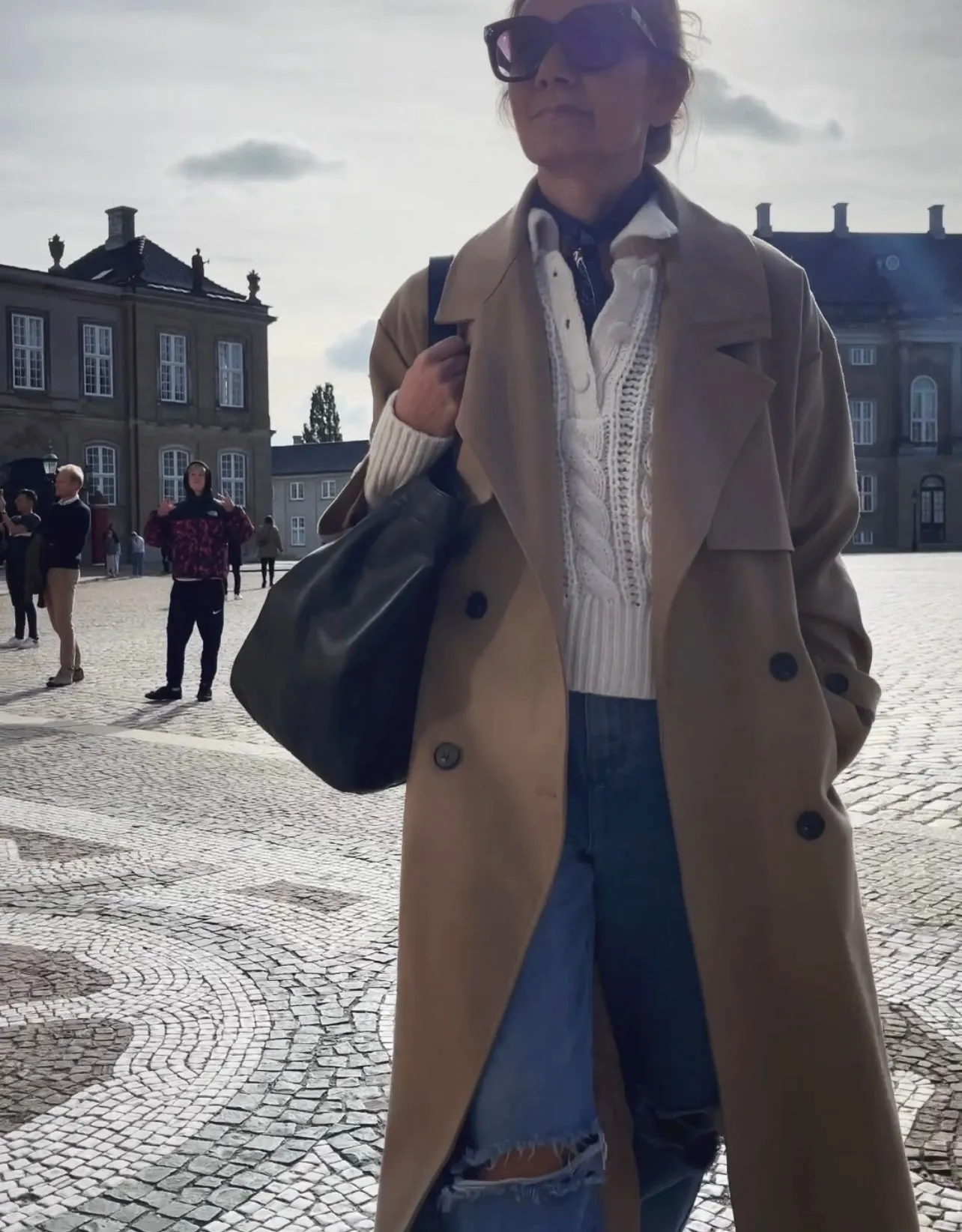 LINED TRENCH COAT - CAMEL