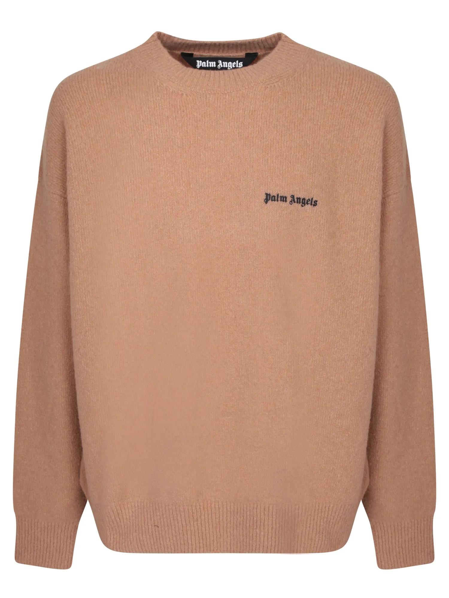 Logo on the chest camel pullover