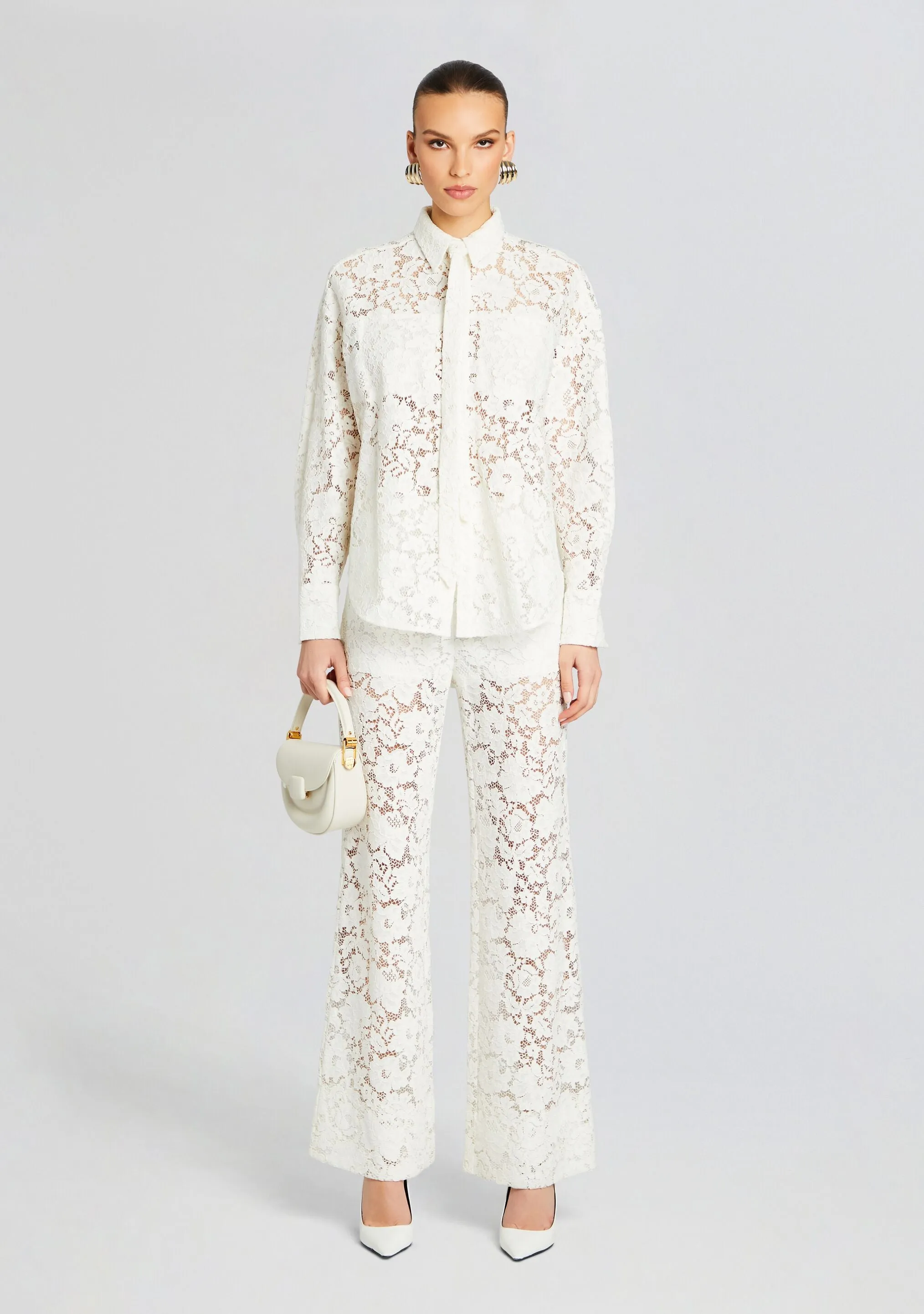 London Lace Flared Pants