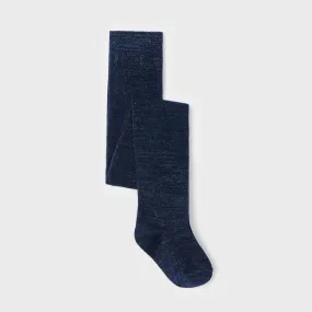 Mayoral Girls Lurex Tights 10799 Navy