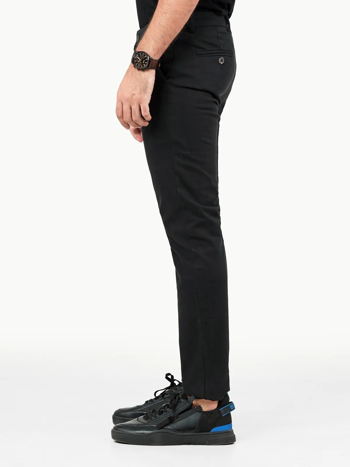 Men's Black Chino Pant - EMBCP22-014