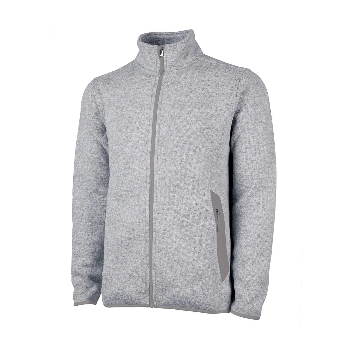 MEN'S HEATHERED FLEECE JACKET