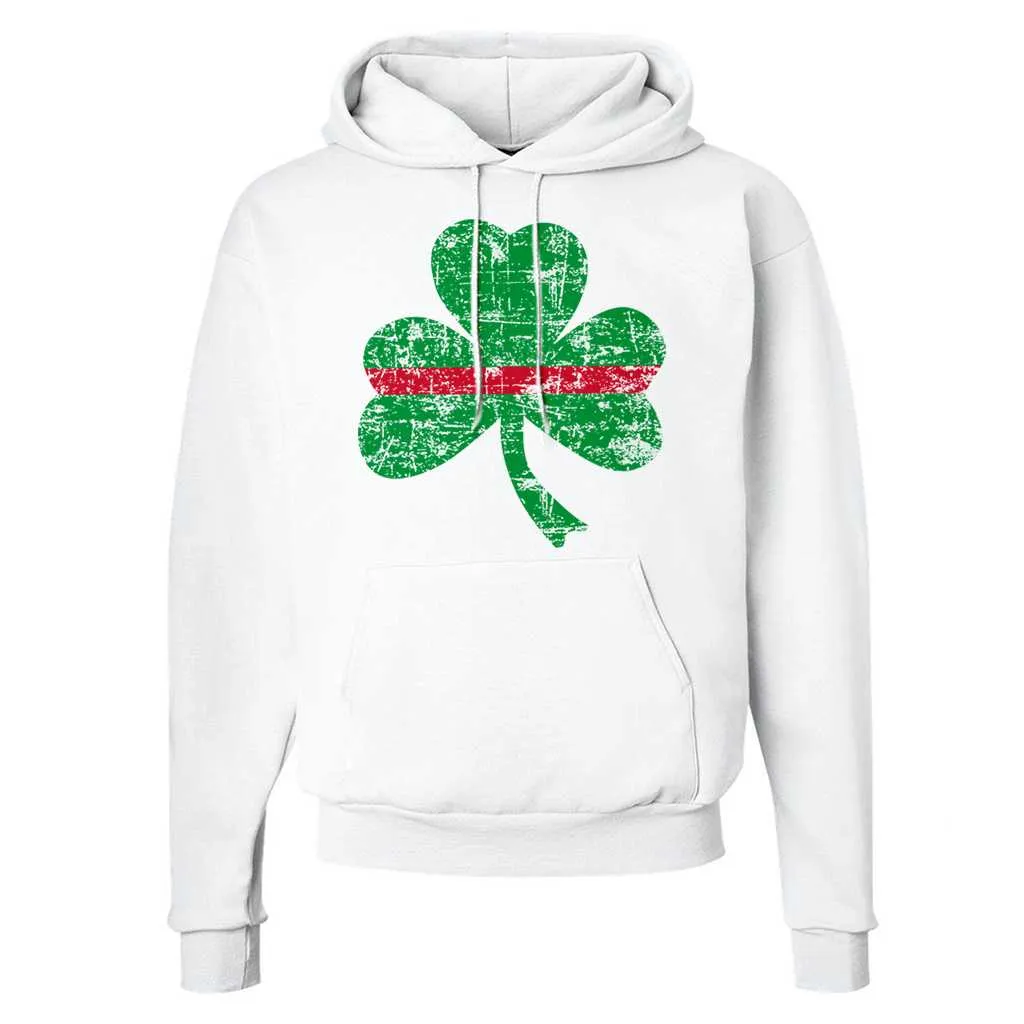 Men's Thin Red Line St. Patrick's Shamrock Hoodie