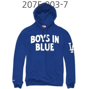 MITCHELL & NESS Extra Out Pullover Hoody Los Angeles Dodgers Royal 207F-003-7LADYRK