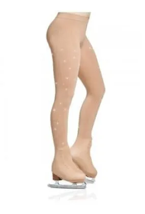 Mondor Rhinestone Over the Boot Skating Tights-912