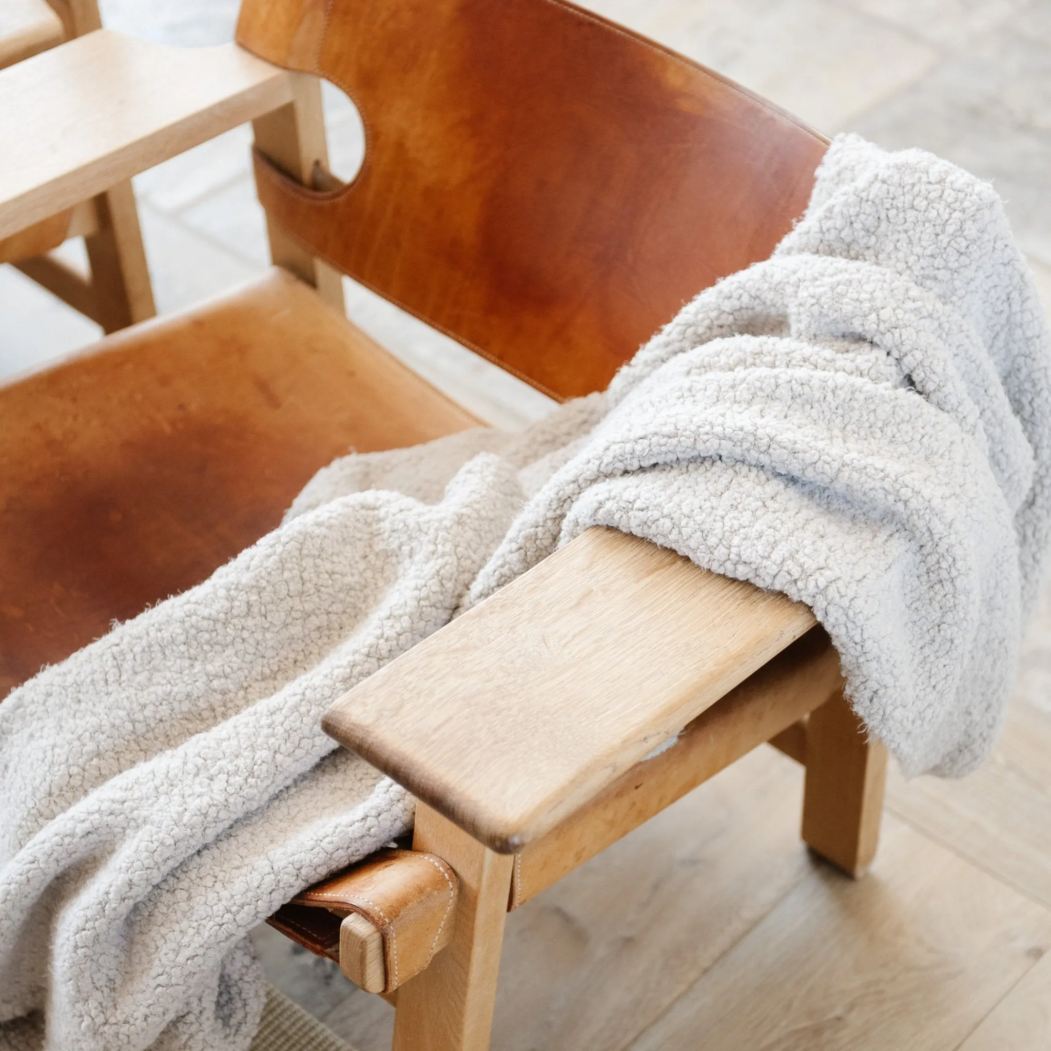 Moonstruck Boucle Large Throw Blanket