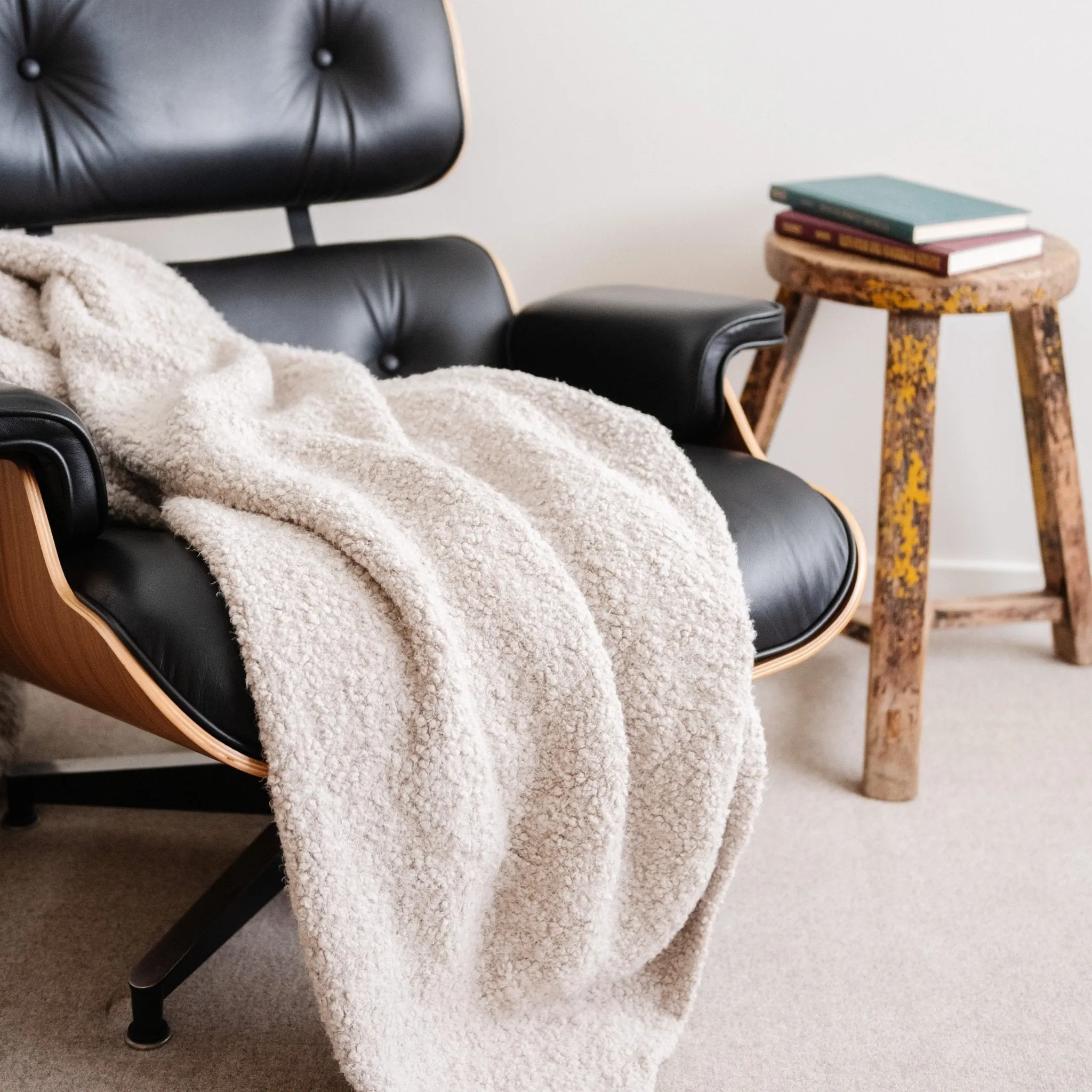Moonstruck Boucle Large Throw Blanket