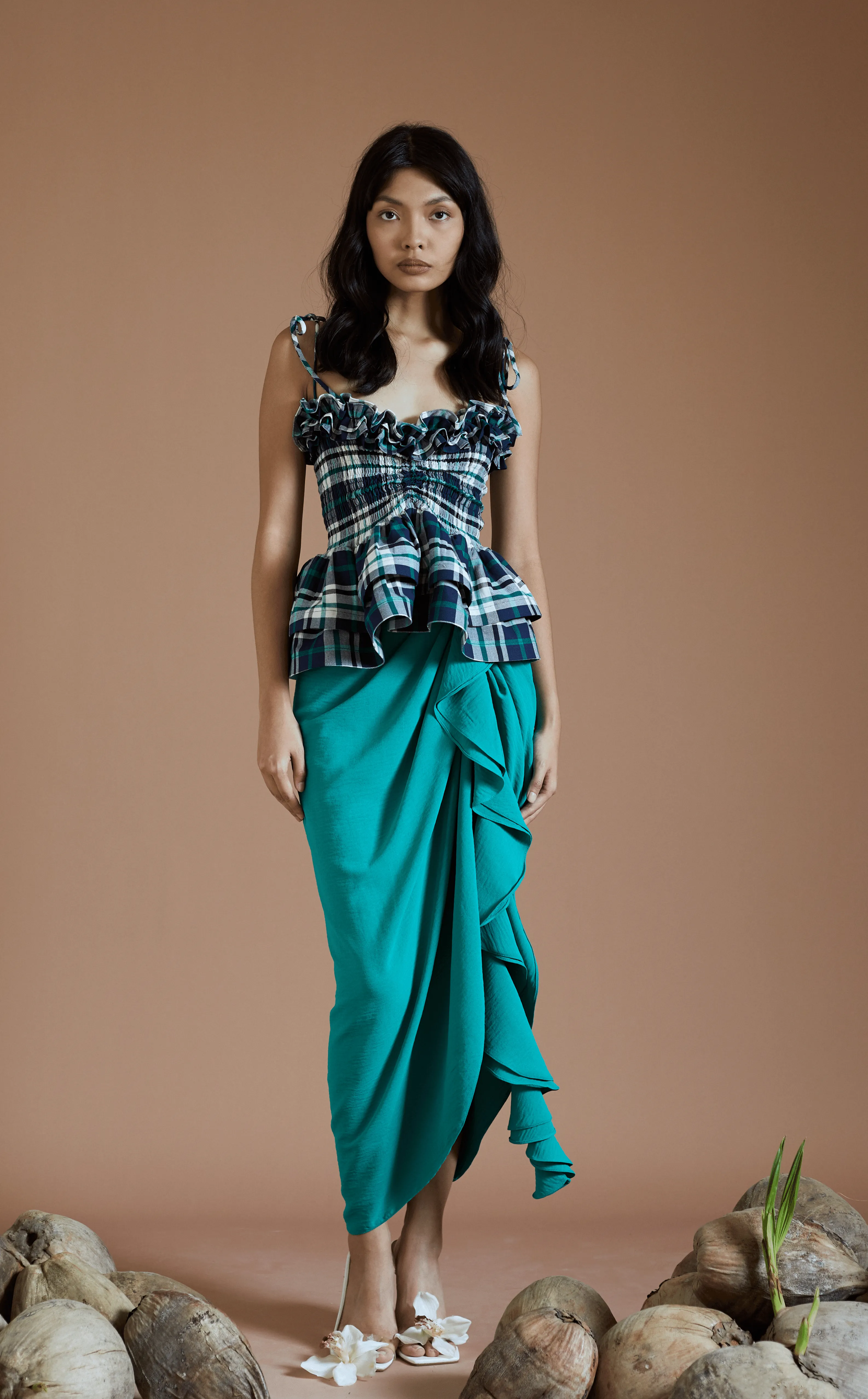 NAMIBIA TOP -BLUE GREEN Special Holiday Edition - PRE ORDER